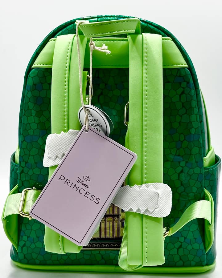 Loungefly Tiana Stained Glass Mini Backpack Disney Princess Bag Straps