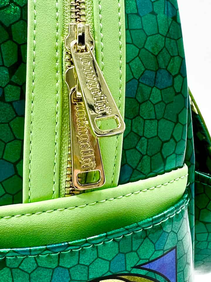 Loungefly Tiana Stained Glass Mini Backpack Disney Princess Bag Zips