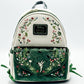 Loungefly Tinkerbell Floral Mini Backpack Disney Peter Pan Bag Front Full View