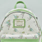 Loungefly Tinkerbell Green AOP Mini Backpack Disney Peter Pan Bag Front Enamel Logo