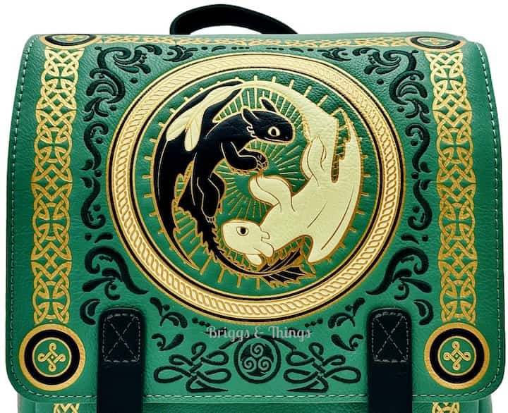 Loungefly Toothless & Light Fury Mini Backpack How To Train Your Dragon Bag Front Top