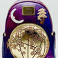 Loungefly Treasure Planet Mini Backpack Disney Jim & Morph Bag Front Full View Gold Star Map Orb Closed
