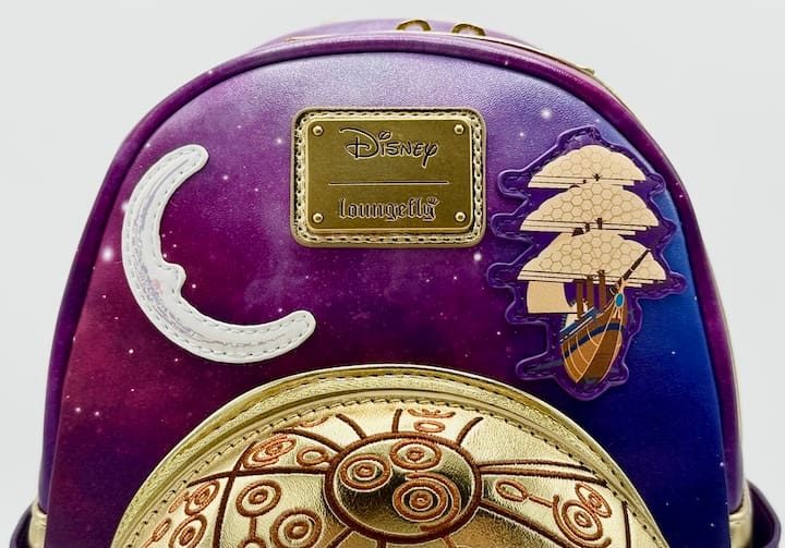 Loungefly Treasure Planet Mini Backpack Disney Jim & Morph Bag Front Logo