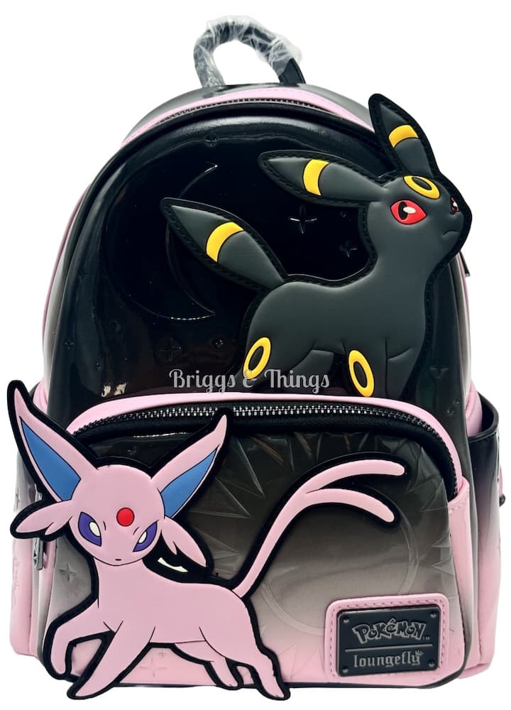 Loungefly Umbreon & Espeon Ombre Mini Backpack Pokemon Bag Front Full View