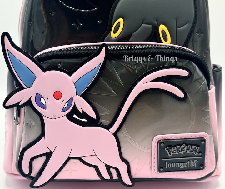 Loungefly Umbreon & Espeon Ombre Mini Backpack Pokemon Bag Front Pocket
