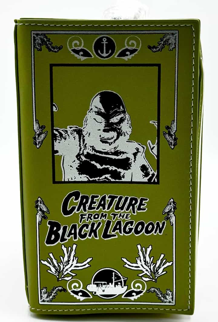 Loungefly Universal Monsters Books Collection Glow Crossbody Bag Left Side