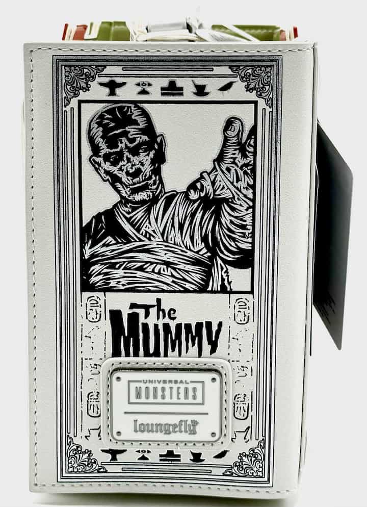 Loungefly Universal Monsters Books Collection Glow Crossbody Bag Right Side
