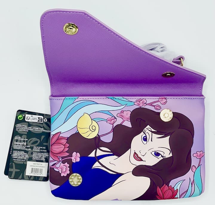 Loungefly Ursula Vanessa Crossbody Bag Disney The Little Mermaid Inside Flap