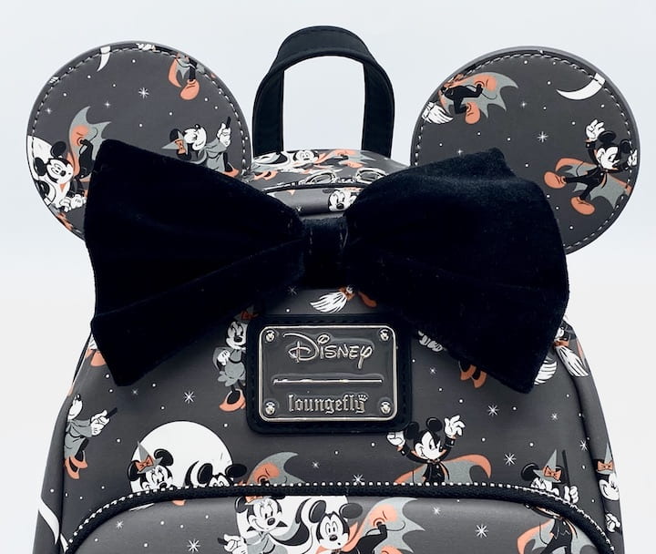 Loungefly Vampire Witch Mini Backpack Disney Mickey Minnie Mouse Bag Bow