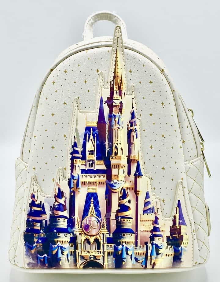 Loungefly Walt Disney World 50th Anniversary Castle Mini Backpack Front