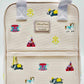 Loungefly Walt Disney World Icons Canvas Mini Backpack Fantasyland Bag Front Full View