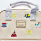 Loungefly Walt Disney World Icons Canvas Mini Backpack Fantasyland Bag Front Logo