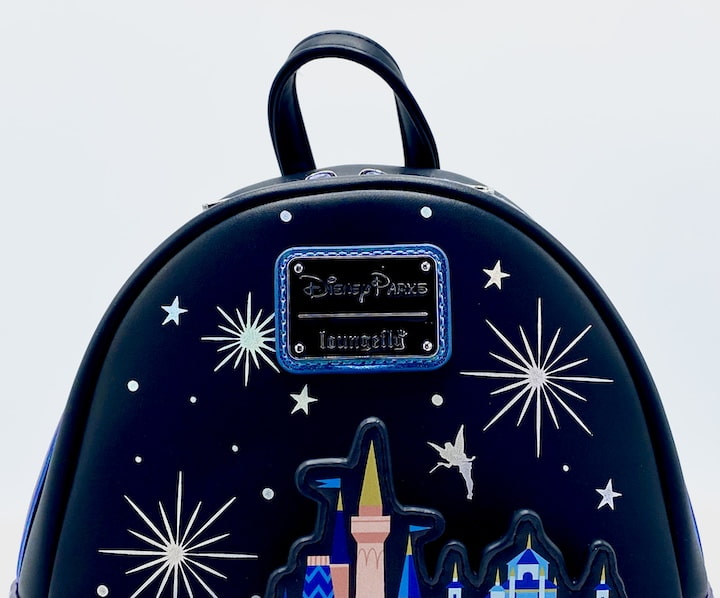 Loungefly Walt Disney World Icons Mini Backpack Disney Parks Castle Front Enamel Logo