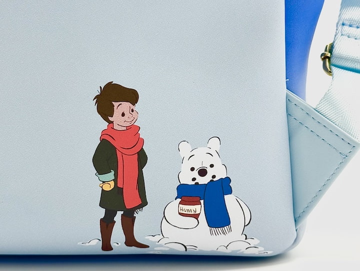 Loungefly Winnie the Pooh Advent Calendar Mini Backpack Christmas Bag Back Artwork Close Up