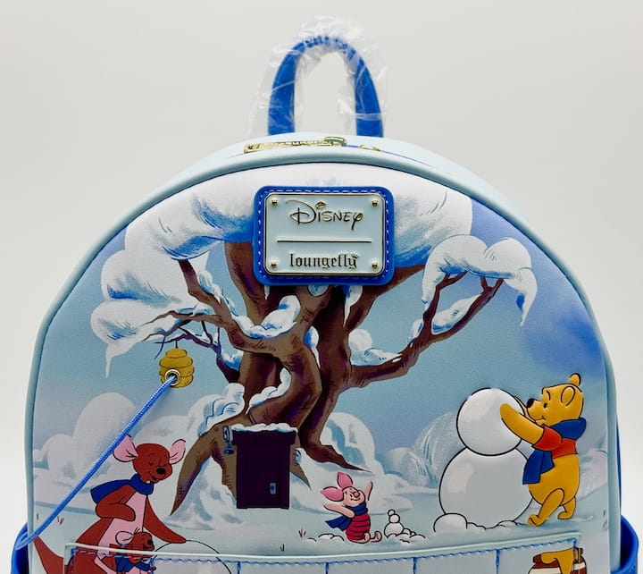 Loungefly Winnie the Pooh Advent Calendar Mini Backpack Christmas Bag Front Enamel Logo