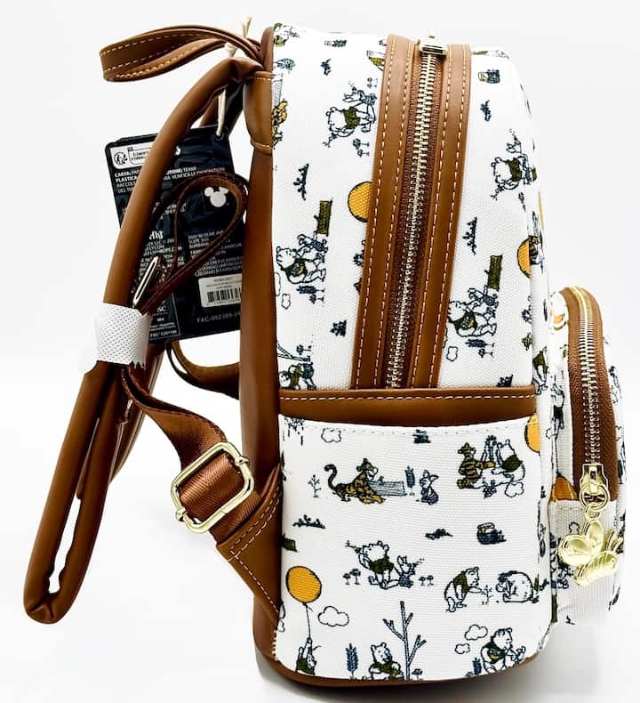 Loungefly Winnie the Pooh Character Balloon Mini Backpack Disney Bag Right Side