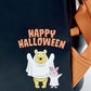 Loungefly Winnie the Pooh Piglet Ghost Mini Backpack Halloween Bag Back Artwork Close Up