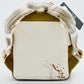 Loungefly Winnie the Pooh Pocket Flap Backpack White Gold Honeycomb Back