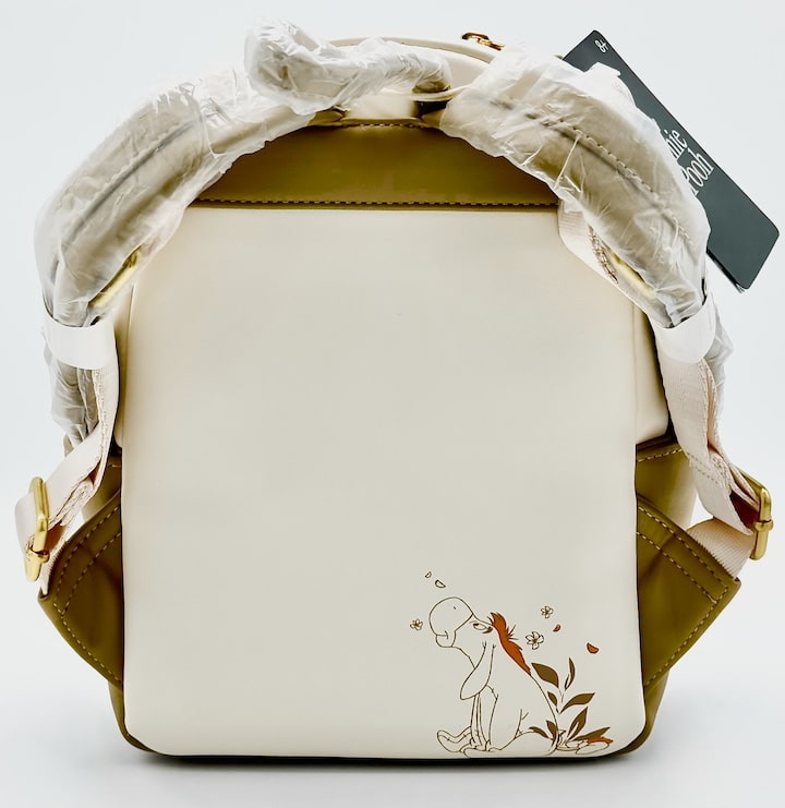 Loungefly Winnie the Pooh Pocket Flap Backpack White Gold Honeycomb Back