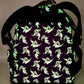 Loungefly Zero AOP Mini Backpack Nightmare Before Christmas Bag Glow In The Dark Back