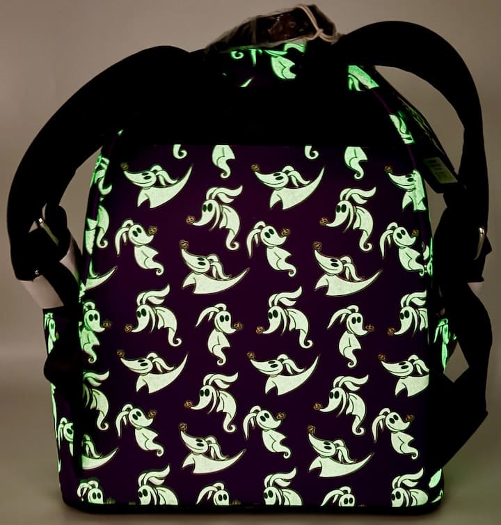 Loungefly Zero AOP Mini Backpack Nightmare Before Christmas Bag Glow In The Dark Back
