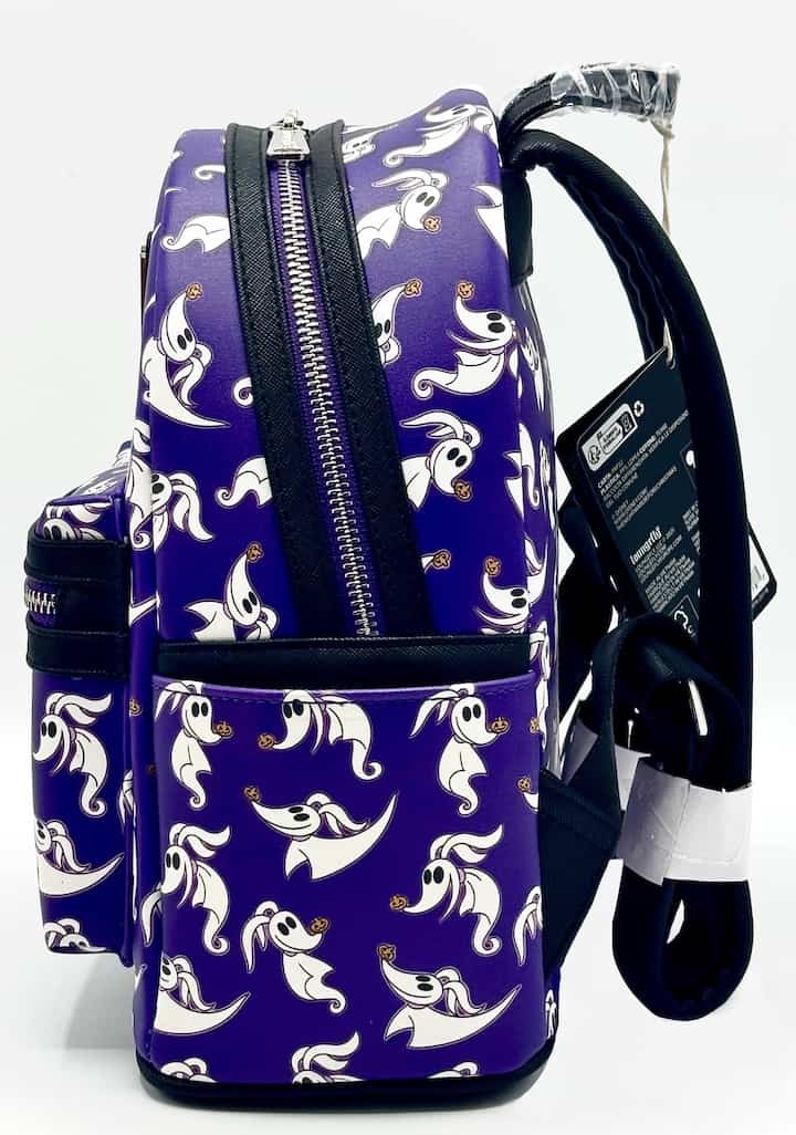 Loungefly Zero AOP Mini Backpack Nightmare Before Christmas Bag Left Side