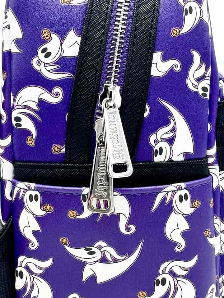 Loungefly Zero AOP Mini Backpack Nightmare Before Christmas Bag Zips