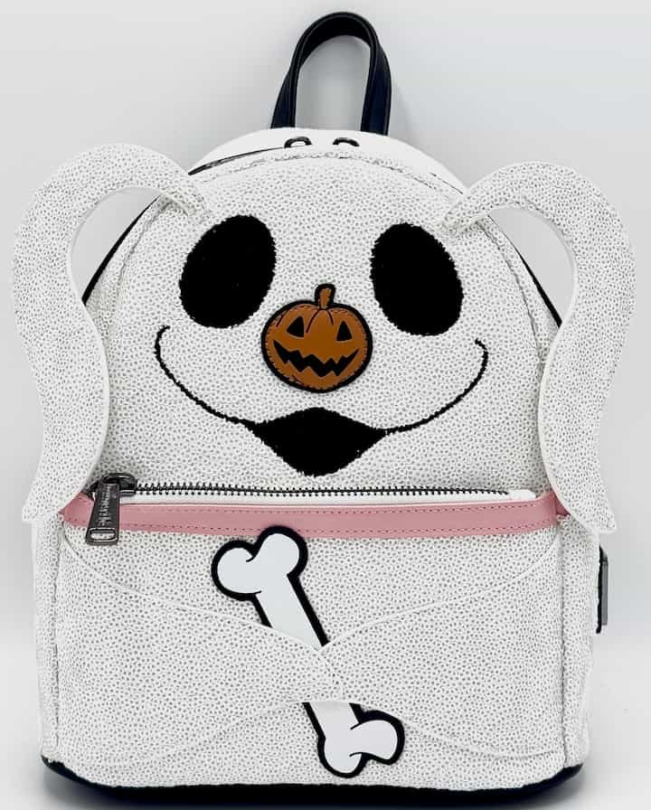 Loungefly Zero Sequin Mini Backpack Nightmare Before Christmas Bag Front Full View