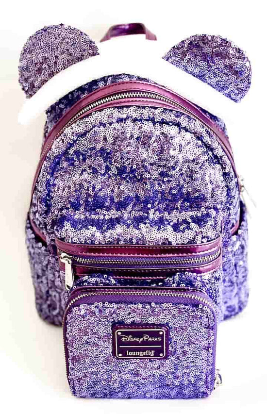 Loungefly Purple Potion Sequin Mini Backpack & Wallet Purse