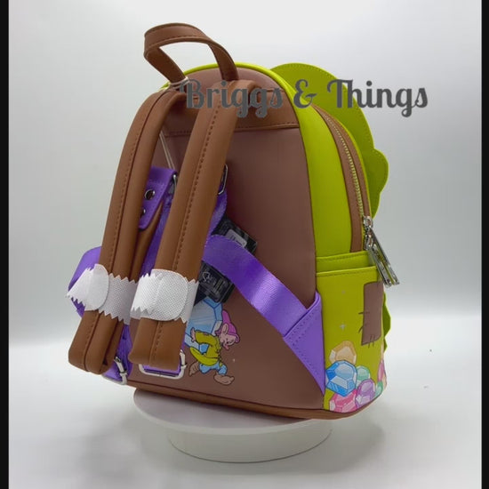 Loungefly Dopey Diamond Gemstone Mini Backpack Snow White Bag Video