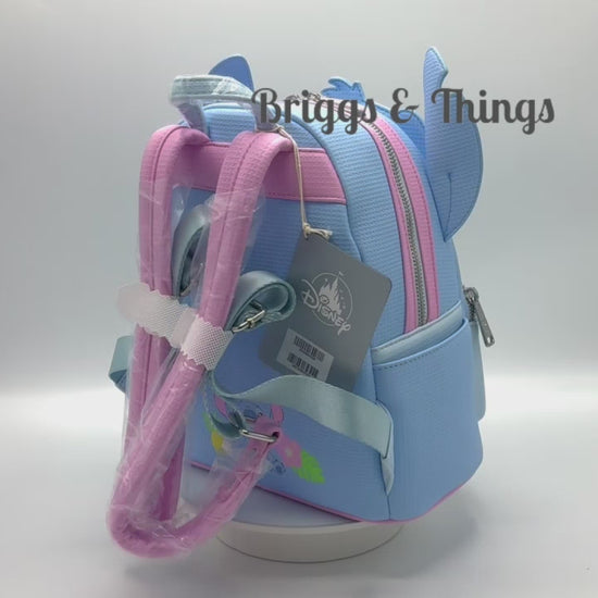 Loungefly Disney Parks 626 Day Mini Backpack Stitch Cosplay Bag Video