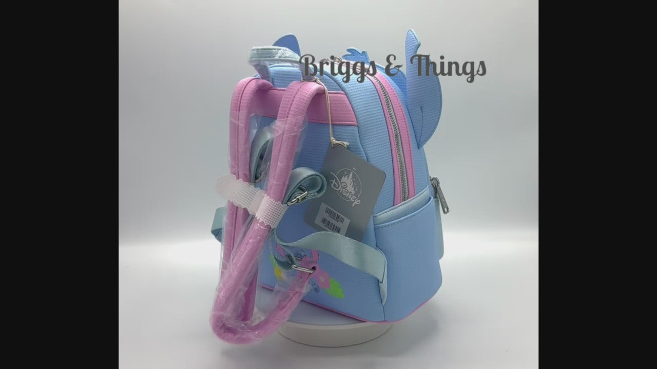 Loungefly Disney Parks 626 Day Mini Backpack Stitch Cosplay Bag Video