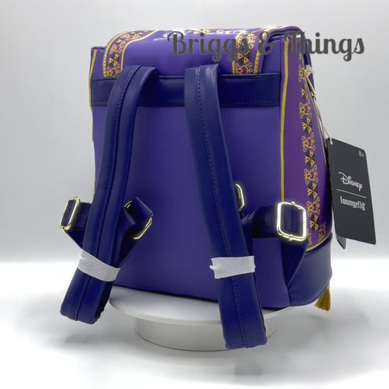 Loungefly Aladdin Magic Carpet Mini Backpack Cave Of Wonders Bag Video