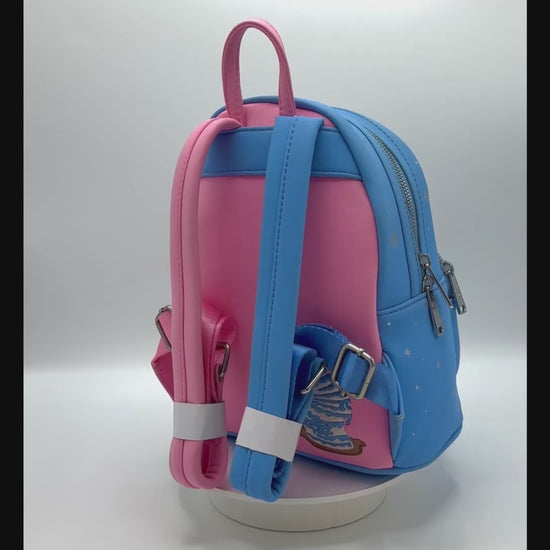 Loungefly Sleeping Beauty Backpack Make It Pink Blue Fairy Godmothers Video