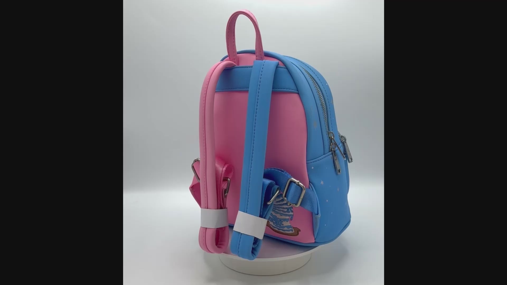 Loungefly Sleeping Beauty Backpack Make It Pink Blue Fairy Godmothers Video