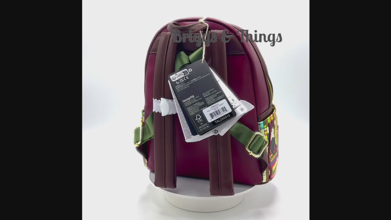 Loungefly Black Cat Library Mini Backpack Books A Million Bag Video