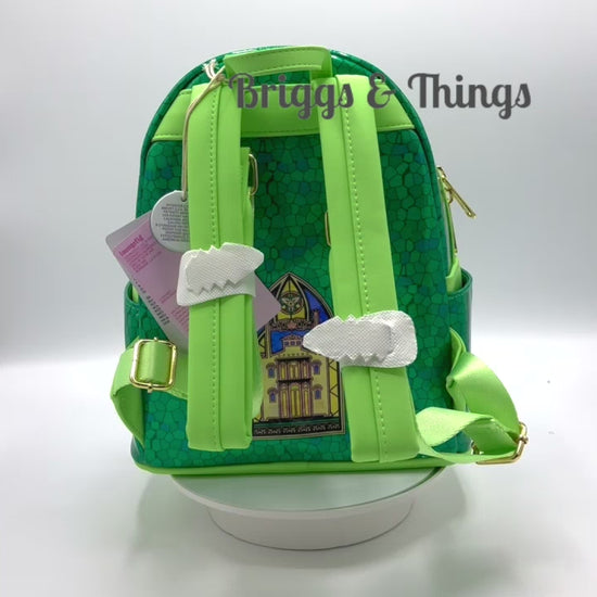 Loungefly Tiana Stained Glass Mini Backpack Disney Princess Bag Video