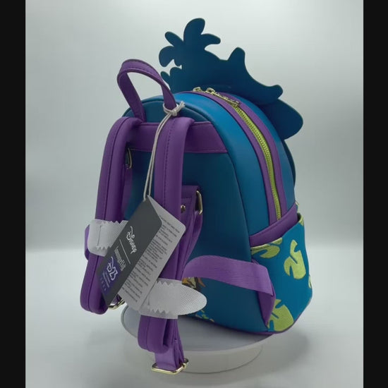 Loungefly D23 Pleakley in Disguise Mini Backpack Lilo and Stitch Bag Video