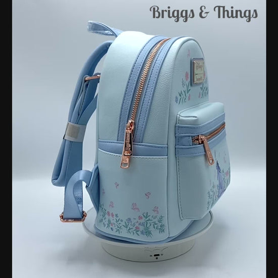 Loungefly Eeyore Floral Mini Backpack Disney Winnie the Pooh Bag Video