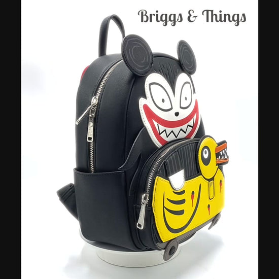 Loungefly Scary Teddy Undead Duck Mini Backpack NBC Bag Video
