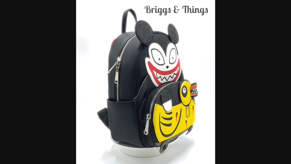 Loungefly Scary Teddy Undead Duck Mini Backpack NBC Bag Video