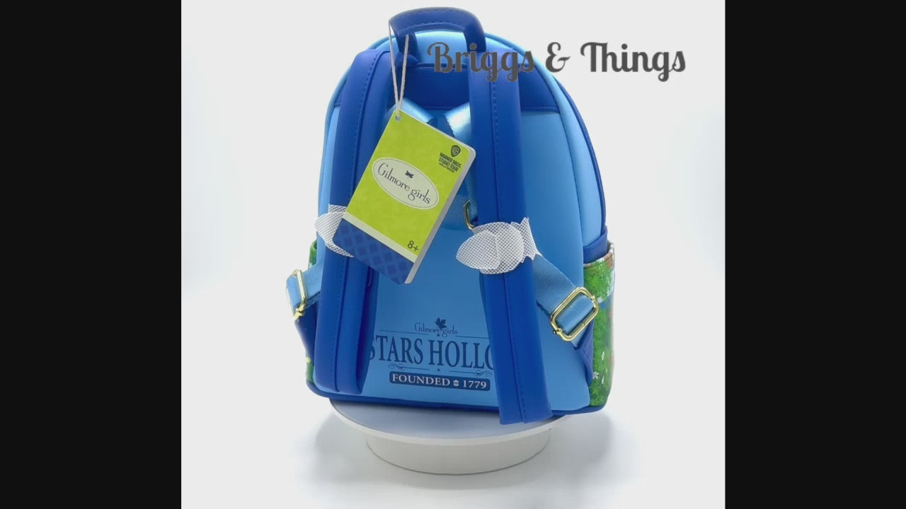 Loungefly Stars Hollow Mini Backpack Gilmore Girls Town Bag Video