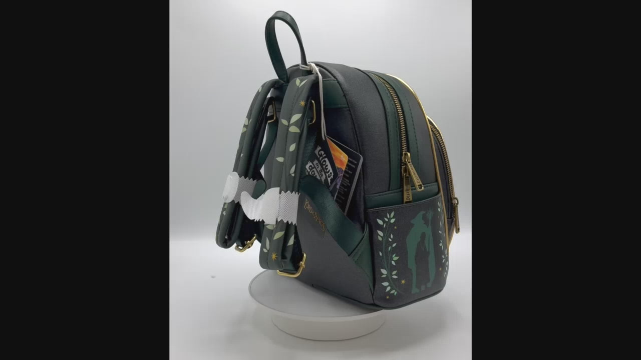 Loungefly Doors of Durin Mini Backpack Lord of the Rings Bag Video