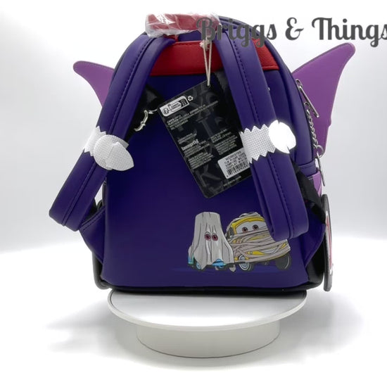 Loungefly Mater Vampire Mini Backpack Disney Pixar Cars Halloween Bag Video