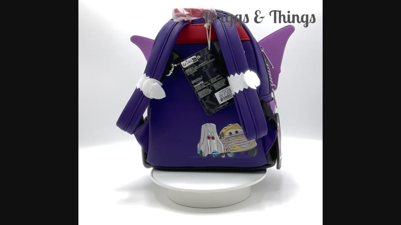 Loungefly Mater Vampire Mini Backpack Disney Pixar Cars Halloween Bag Video