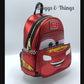Loungefly Lightning McQueen Mini Backpack Disney Pixar Cars Bag Video