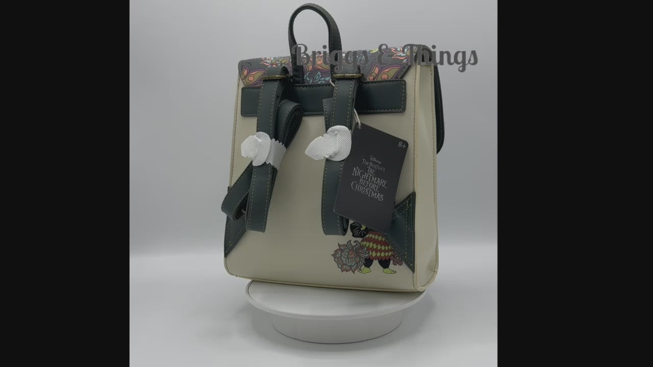 Loungefly Nightmare Before Christmas Floral Mini Backpack NBC Bag Video