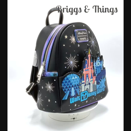 Loungefly Walt Disney World Icons Mini Backpack Disney Parks Castle Video