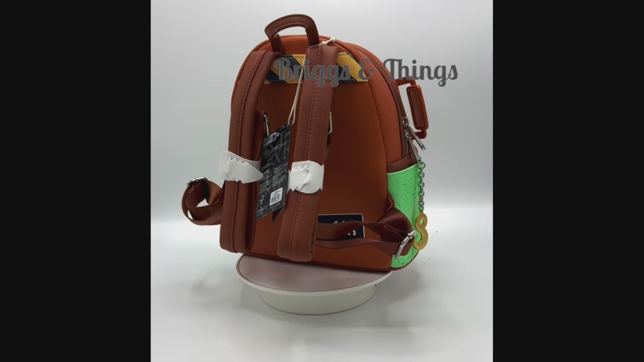 Loungefly Mater Cosplay Mini Backpack Disney Pixar Cars Bag Video