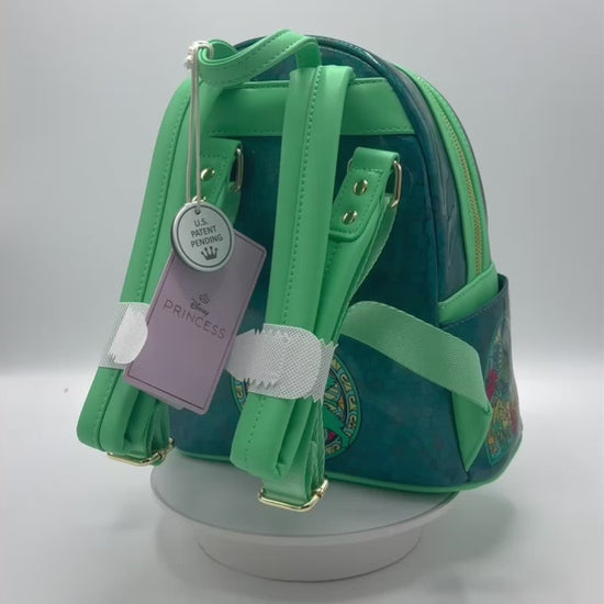 Loungefly Moana Stained Glass Mini Backpack Disney Princess Bag Video
